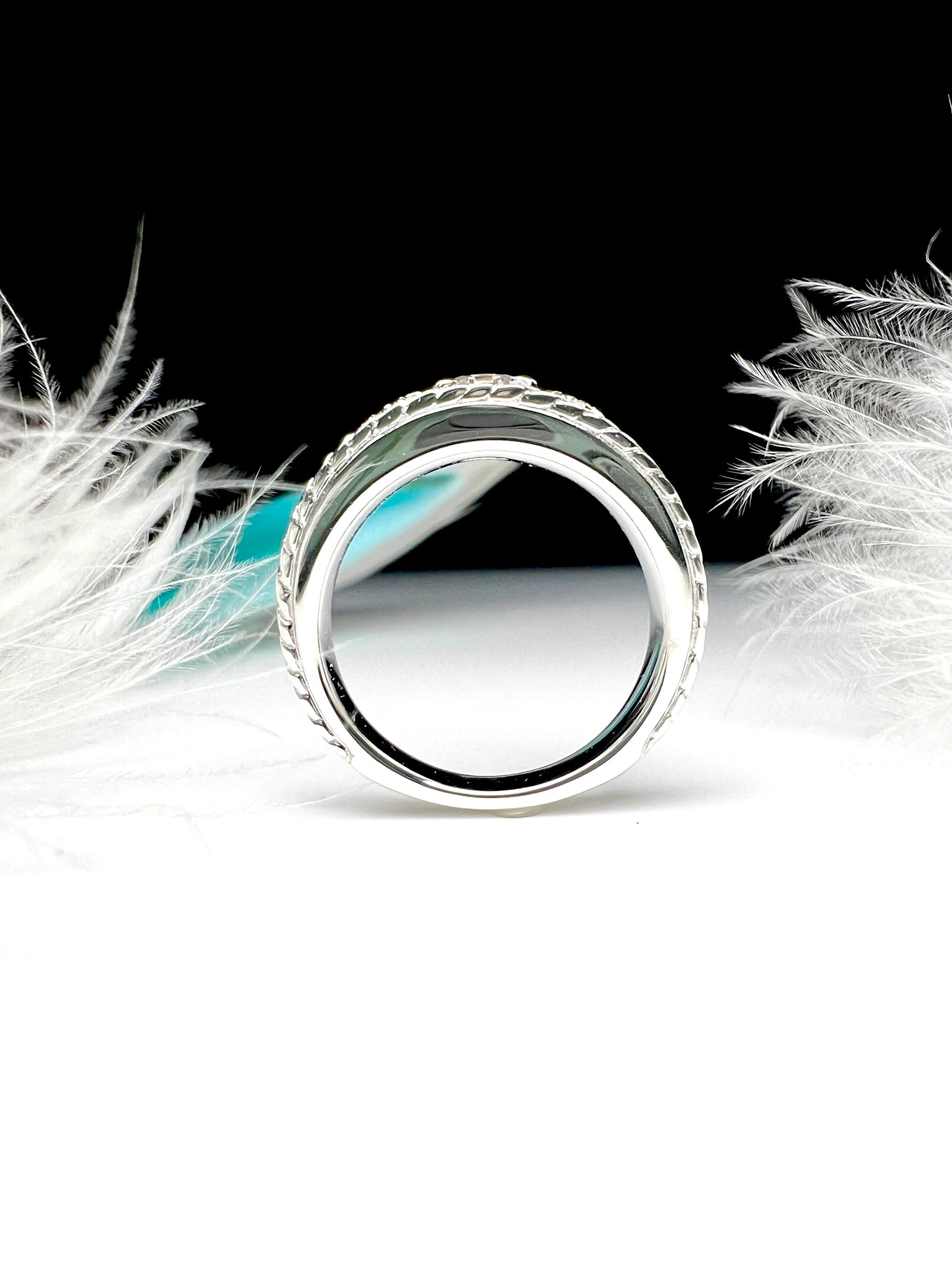 Pt900押し花・リング(ダイヤモンド)〜Pressed Flowers Ring〜