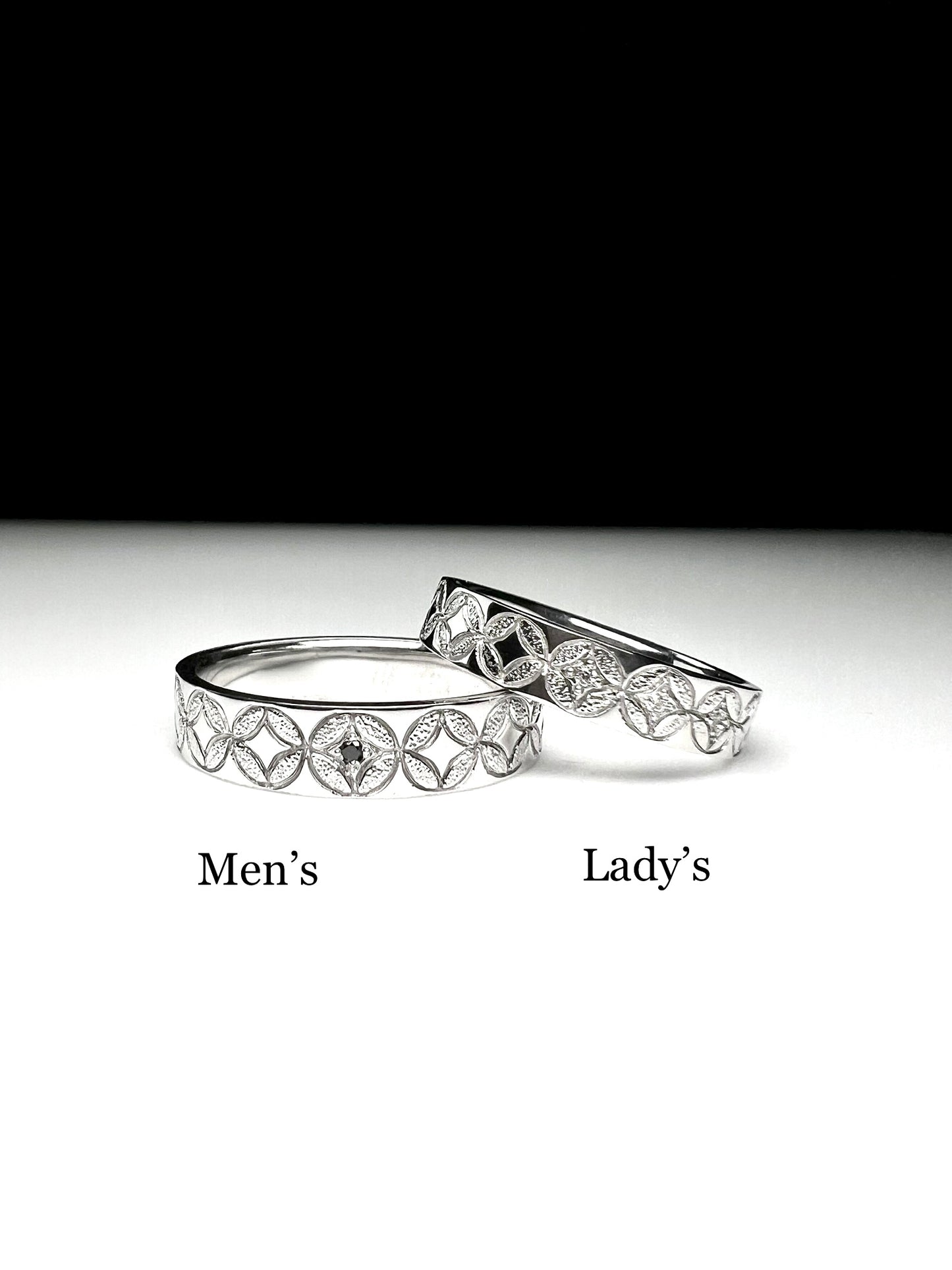 Pt900七宝リング(メンズ)