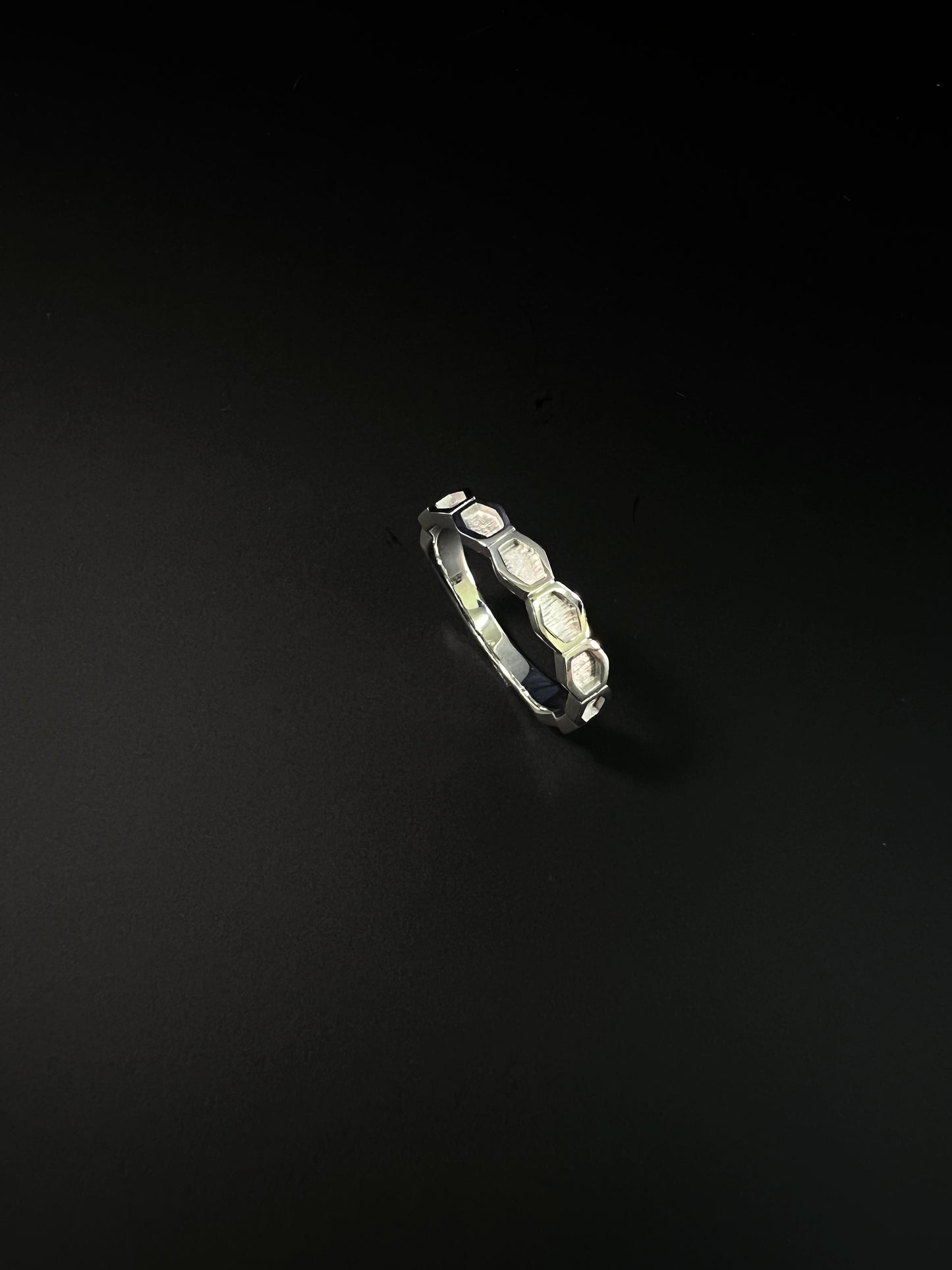 Pt900亀甲リング(メンズ)