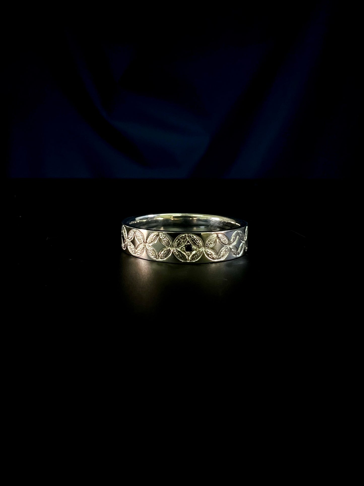 Pt900七宝リング(メンズ)