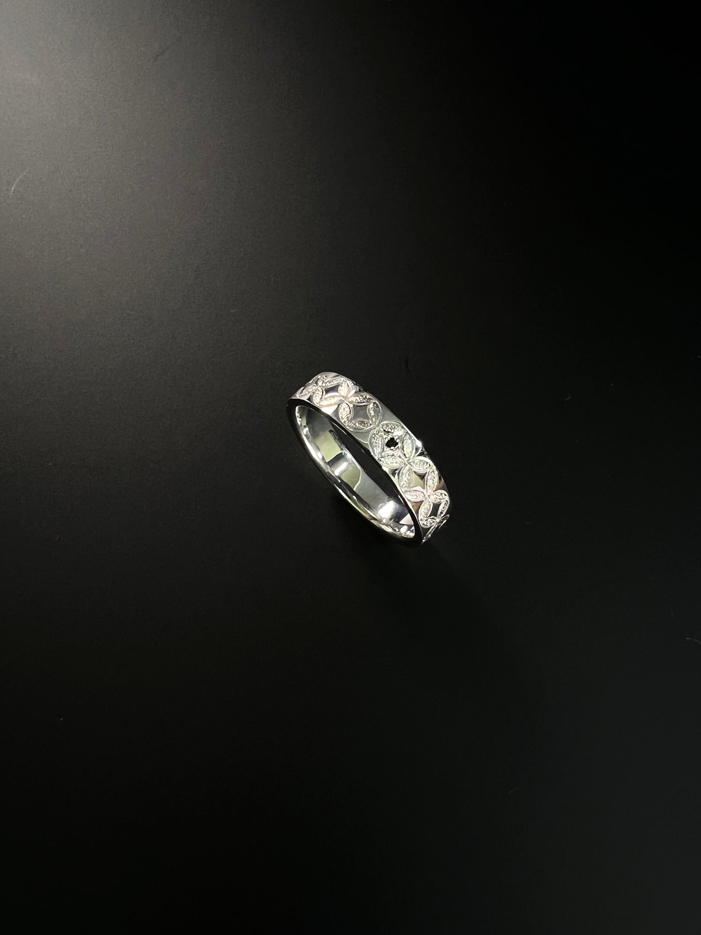 Pt900七宝リング(メンズ)