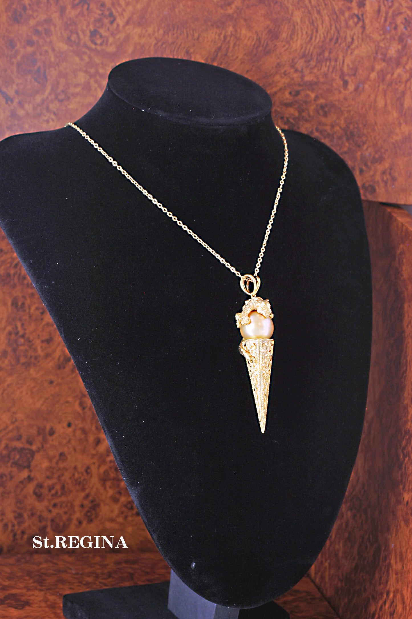 K18ゴールデン・パンサーPendant(ゴールデンパール)