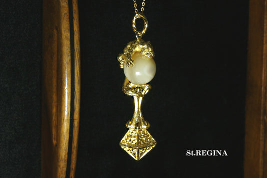 K18ゴールデン・パンサーPendant(夜光貝)