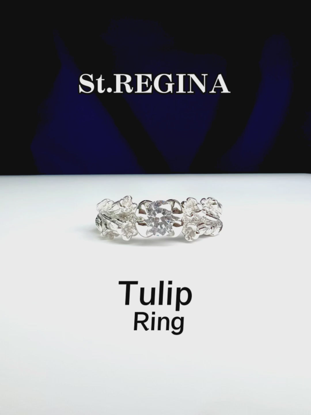 Pt900チューリップ・リング（ダイヤモンド）〜Tulip Ring〜 – St.REGINA